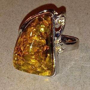 Faux Amber Vintage Ring